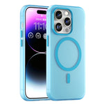 Custodia per telefono MagSafe in TPU satinato traslucido + PC a copertura totale, For iPhone 14 Pro Max, For iPhone SE 2022 / 2020 / 8