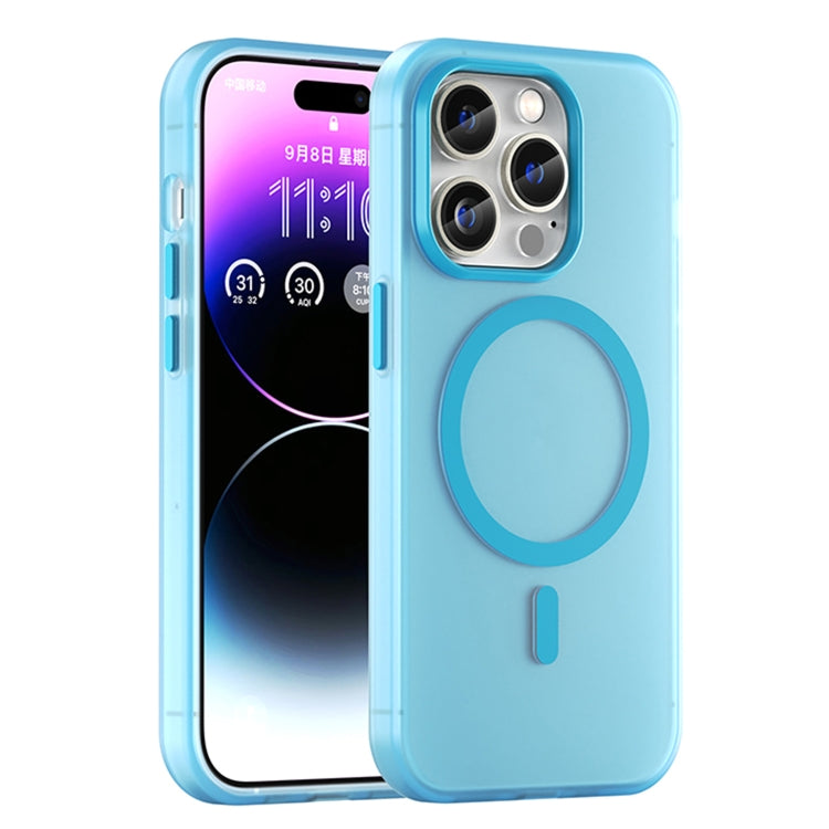 Custodia per telefono MagSafe in TPU satinato traslucido + PC a copertura totale, For iPhone 14 Pro Max, For iPhone SE 2022 / 2020 / 8