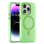 Custodia per telefono MagSafe in TPU satinato traslucido + PC a copertura totale, For iPhone 14 Pro Max, For iPhone SE 2022 / 2020 / 8