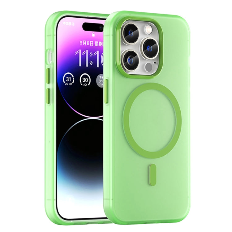 Custodia per telefono MagSafe in TPU satinato traslucido + PC a copertura totale, For iPhone 14 Pro Max, For iPhone SE 2022 / 2020 / 8