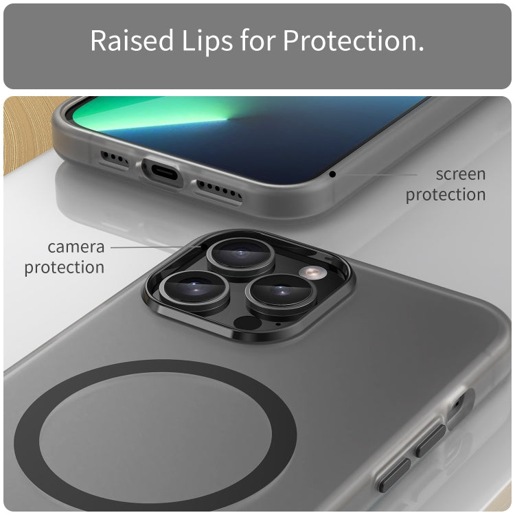 Custodia per telefono MagSafe in TPU satinato traslucido + PC a copertura totale, For iPhone 13 Pro Max, For iPhone 13 Pro
