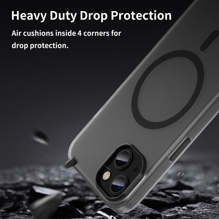 Custodia per telefono MagSafe in TPU satinato traslucido + PC a copertura totale, For iPhone 13, For iPhone 12