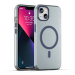 Custodia per telefono MagSafe in TPU satinato traslucido + PC a copertura totale, For iPhone 13, For iPhone 12