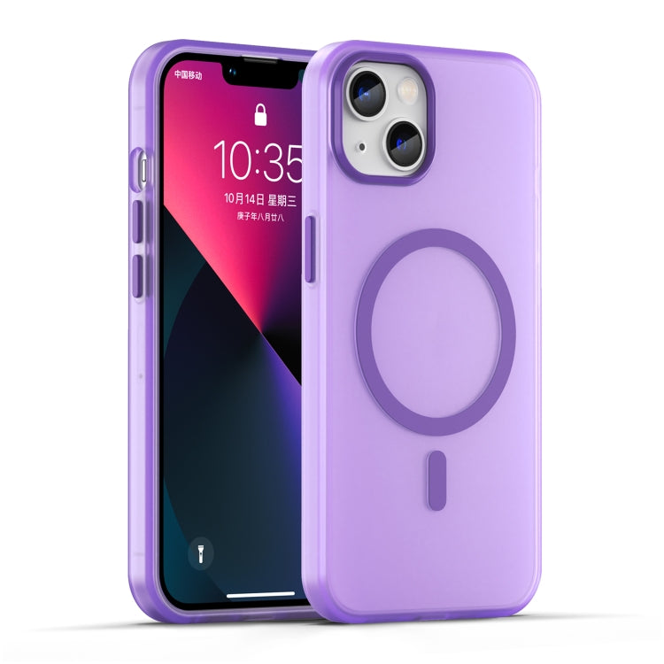 Custodia per telefono MagSafe in TPU satinato traslucido + PC a copertura totale, For iPhone 13, For iPhone 12