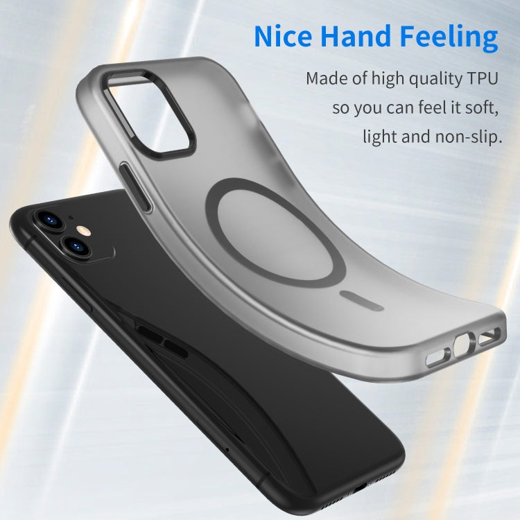 Custodia per telefono MagSafe in TPU satinato traslucido + PC a copertura totale, For iPhone 13, For iPhone 12