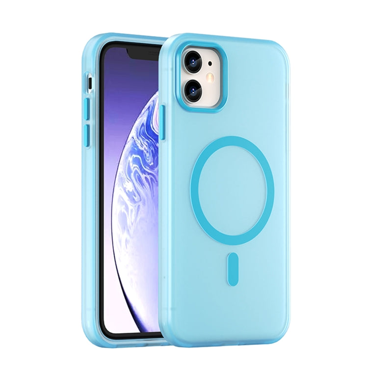 Custodia per telefono MagSafe in TPU satinato traslucido + PC a copertura totale, For iPhone 13, For iPhone 12