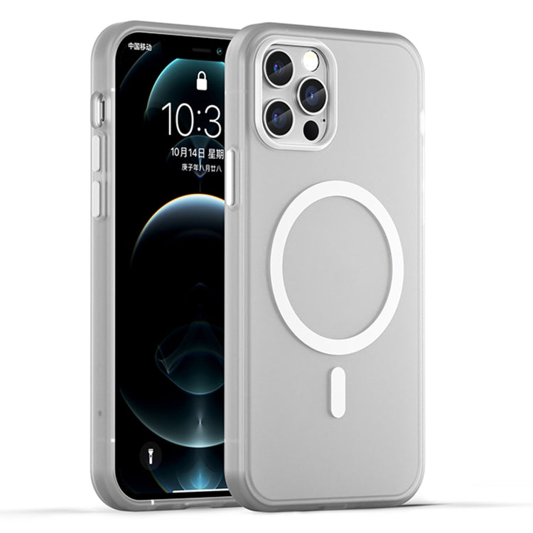 Custodia per telefono MagSafe in TPU satinato traslucido + PC a copertura totale, For iPhone 12 Pro Max, For iPhone 12 Pro