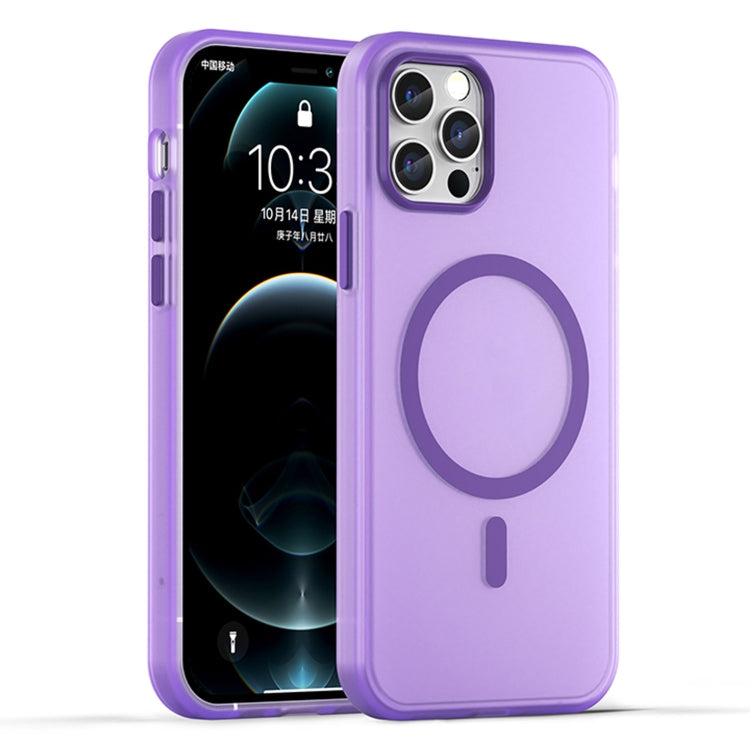 Custodia per telefono MagSafe in TPU satinato traslucido + PC a copertura totale, For iPhone 12 Pro Max, For iPhone 12 Pro
