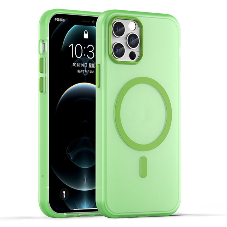 Custodia per telefono MagSafe in TPU satinato traslucido + PC a copertura totale, For iPhone 12 Pro Max, For iPhone 12 Pro