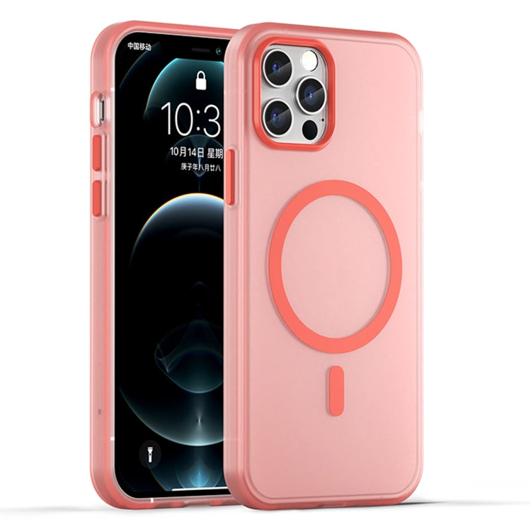 Custodia per telefono MagSafe in TPU satinato traslucido + PC a copertura totale, For iPhone 12 Pro Max, For iPhone 12 Pro