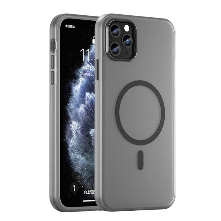 Custodia per telefono MagSafe in TPU satinato traslucido + PC a copertura totale, For iPhone 11 Pro Max, For iPhone 11