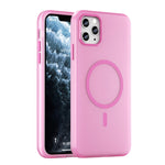 Custodia per telefono MagSafe in TPU satinato traslucido + PC a copertura totale, For iPhone 11 Pro Max, For iPhone 11
