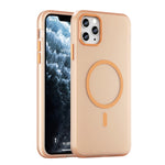 Custodia per telefono MagSafe in TPU satinato traslucido + PC a copertura totale, For iPhone 11 Pro Max, For iPhone 11