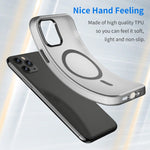 Custodia per telefono MagSafe in TPU satinato traslucido + PC a copertura totale, For iPhone 11 Pro