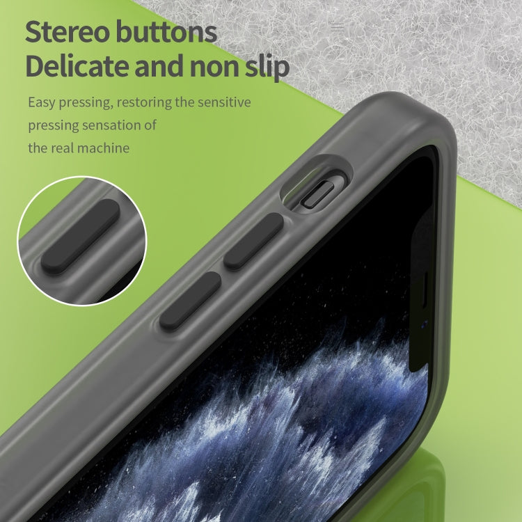 Custodia per telefono MagSafe in TPU satinato traslucido + PC a copertura totale, For iPhone 11 Pro