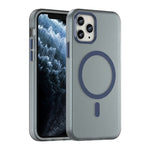 Custodia per telefono MagSafe in TPU satinato traslucido + PC a copertura totale, For iPhone 11 Pro