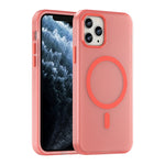 Custodia per telefono MagSafe in TPU satinato traslucido + PC a copertura totale, For iPhone 11 Pro