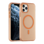 Custodia per telefono MagSafe in TPU satinato traslucido + PC a copertura totale, For iPhone 11 Pro