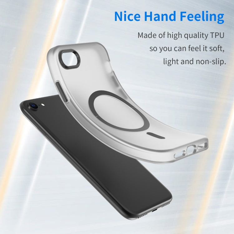 Custodia per telefono MagSafe in TPU satinato traslucido + PC a copertura totale, For iPhone 14 Pro Max, For iPhone SE 2022 / 2020 / 8