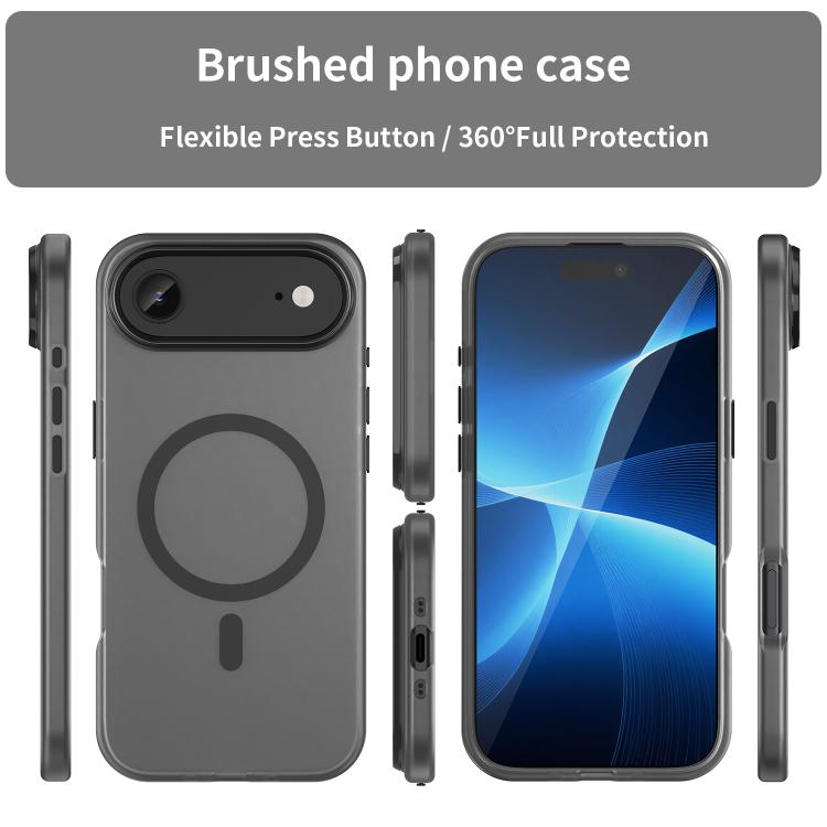 Custodia per telefono MagSafe in TPU satinato traslucido + PC a copertura totale, For iPhone Air, For iPhone 16 Pro Max