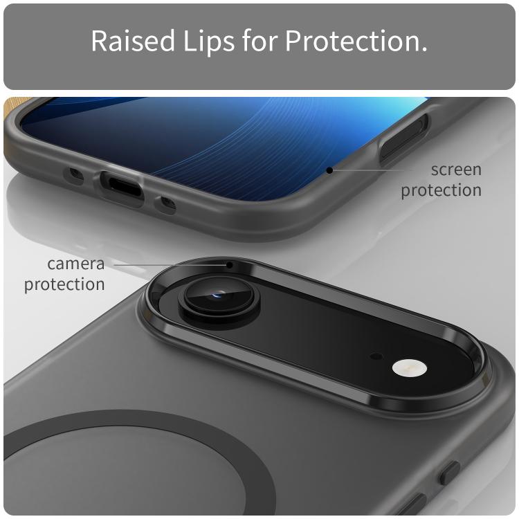 Custodia per telefono MagSafe in TPU satinato traslucido + PC a copertura totale, For iPhone Air, For iPhone 16 Pro Max