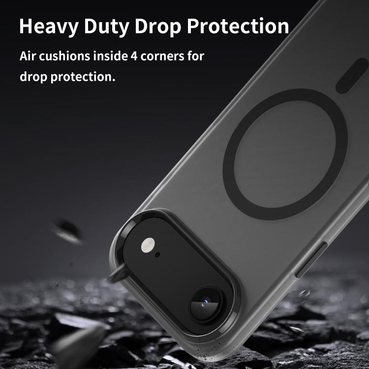 Custodia per telefono MagSafe in TPU satinato traslucido + PC a copertura totale, For iPhone Air, For iPhone 16 Pro Max