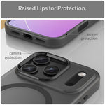 Custodia per telefono MagSafe in TPU satinato traslucido + PC a copertura totale, For iPhone 17 Pro Max, For iPhone 17 Pro, For iPhone 17