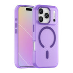 Custodia per telefono MagSafe in TPU satinato traslucido + PC a copertura totale, For iPhone 18, For iPhone 18 Pro