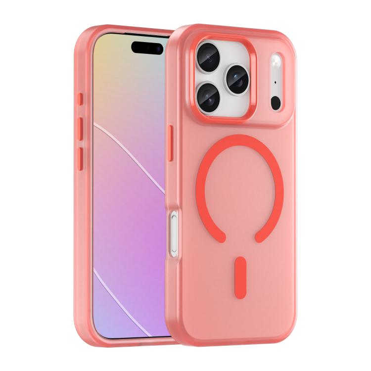 Custodia per telefono MagSafe in TPU satinato traslucido + PC a copertura totale, For iPhone 18, For iPhone 18 Pro