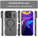 Custodia per telefono MagSafe in TPU satinato traslucido + PC a copertura totale, For iPhone 18 Pro Max, For iPhone 17e / 16e