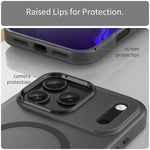 Custodia per telefono MagSafe in TPU satinato traslucido + PC a copertura totale, For iPhone 18 Pro Max, For iPhone 17e / 16e