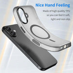Custodia per telefono MagSafe in TPU satinato traslucido + PC a copertura totale, For iPhone 18, For iPhone 18 Pro
