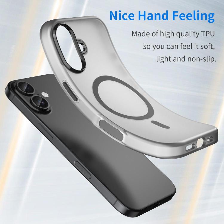 Custodia per telefono MagSafe in TPU satinato traslucido + PC a copertura totale, For iPhone 18, For iPhone 18 Pro