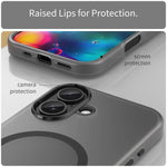 Custodia per telefono MagSafe in TPU satinato traslucido + PC a copertura totale, For iPhone 18, For iPhone 18 Pro