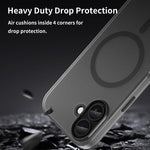 Custodia per telefono MagSafe in TPU satinato traslucido + PC a copertura totale, For iPhone 18, For iPhone 18 Pro