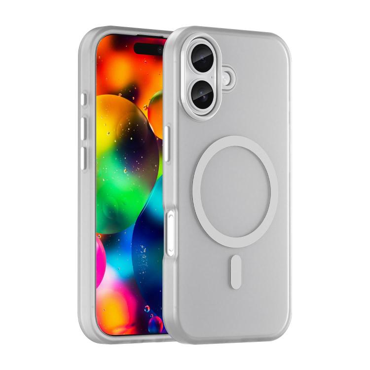 Custodia per telefono MagSafe in TPU satinato traslucido + PC a copertura totale, For iPhone 18, For iPhone 18 Pro