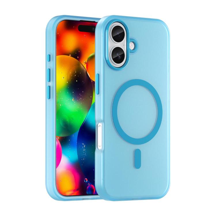 Custodia per telefono MagSafe in TPU satinato traslucido + PC a copertura totale, For iPhone 18, For iPhone 18 Pro