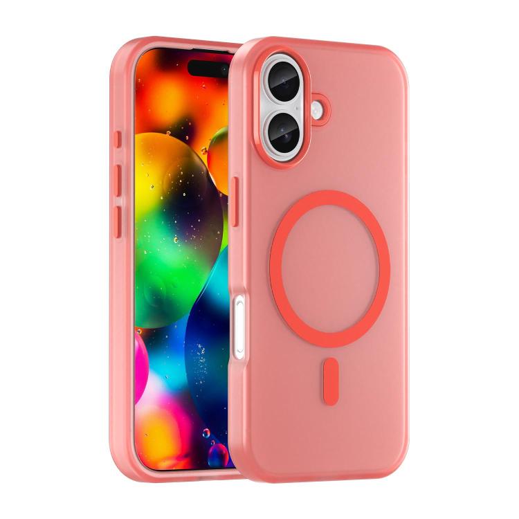 Custodia per telefono MagSafe in TPU satinato traslucido + PC a copertura totale, For iPhone 18, For iPhone 18 Pro