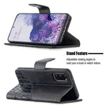 Custodia portafoglio in pelle sintetica per Galaxy S20 Ultra