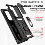 Custodia per telefono con supporto Camshield scorrevole, For Samsung Galaxy S24 Ultra 5G, For Samsung Galaxy S24+ 5G, For Samsung Galaxy S24 5G