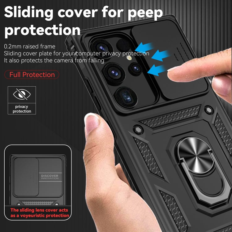 Custodia per telefono con supporto Camshield scorrevole, For Samsung Galaxy S24 Ultra 5G, For Samsung Galaxy S24+ 5G, For Samsung Galaxy S24 5G