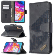 Custodia portafoglio in pelle sintetica per Samsung Galaxy A70