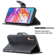 Custodia portafoglio in pelle sintetica per Samsung Galaxy A70