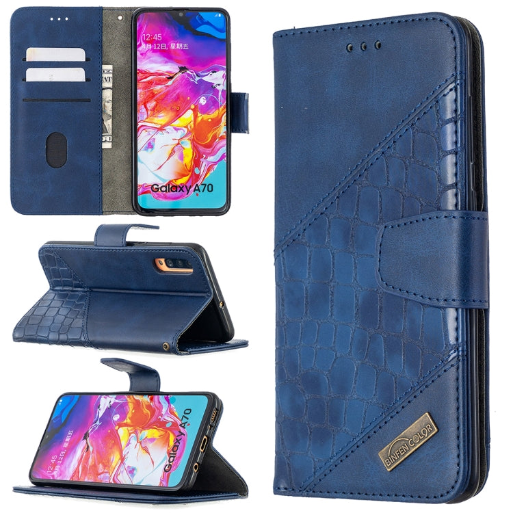 Custodia portafoglio in pelle sintetica per Samsung Galaxy A70