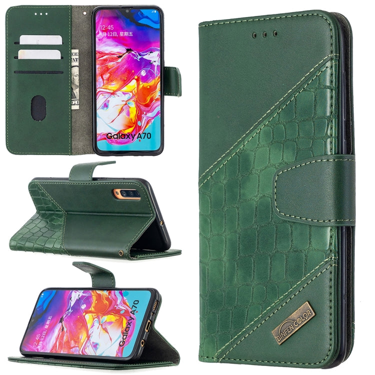 Custodia portafoglio in pelle sintetica per Samsung Galaxy A70