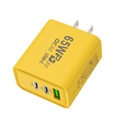 Caricabatterie USB + Type-C a ricarica rapida al nitruro di gallio da 65 W, EU Plug, US Plug