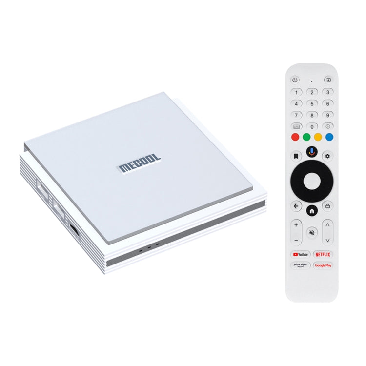 MECOOL KM2 Plus Android 11 Smart TV Box vocale WiFi dual-band 4 GB + 32 GB, AU Plug, US Plug, EU Plug, UK Plug