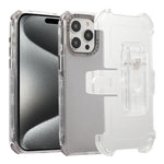 Custodia TPU satinata con clip posteriore per iPhone 15 Pro Max