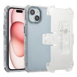 Custodia TPU satinata con clip posteriore per iPhone 15 Pro Max