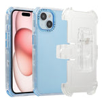 Custodia TPU satinata con clip posteriore per iPhone 15 Pro Max